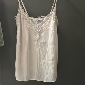 H&M Cream Lace Trim Camisole